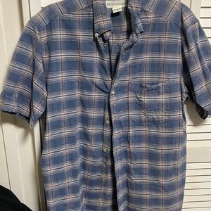 Brooks Brothers Navy and White Checkered Shirt